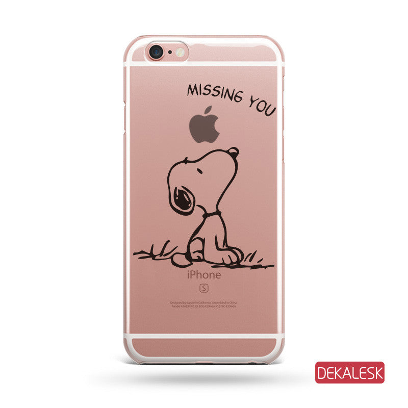 Missing You - iPhone 6/6S Transparent Cases iPhone 6s/ 6s Plus / iPhone 7/ iPhone 7 Plus - DEKALESK