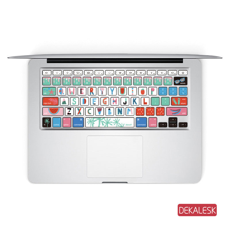 Summer Smelling - MacBook Keyboard Stickers - DEKALESK