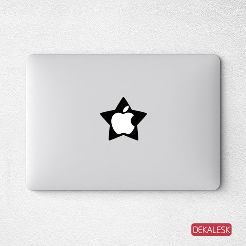 Apple Star - MacBook Decal - DEKALESK