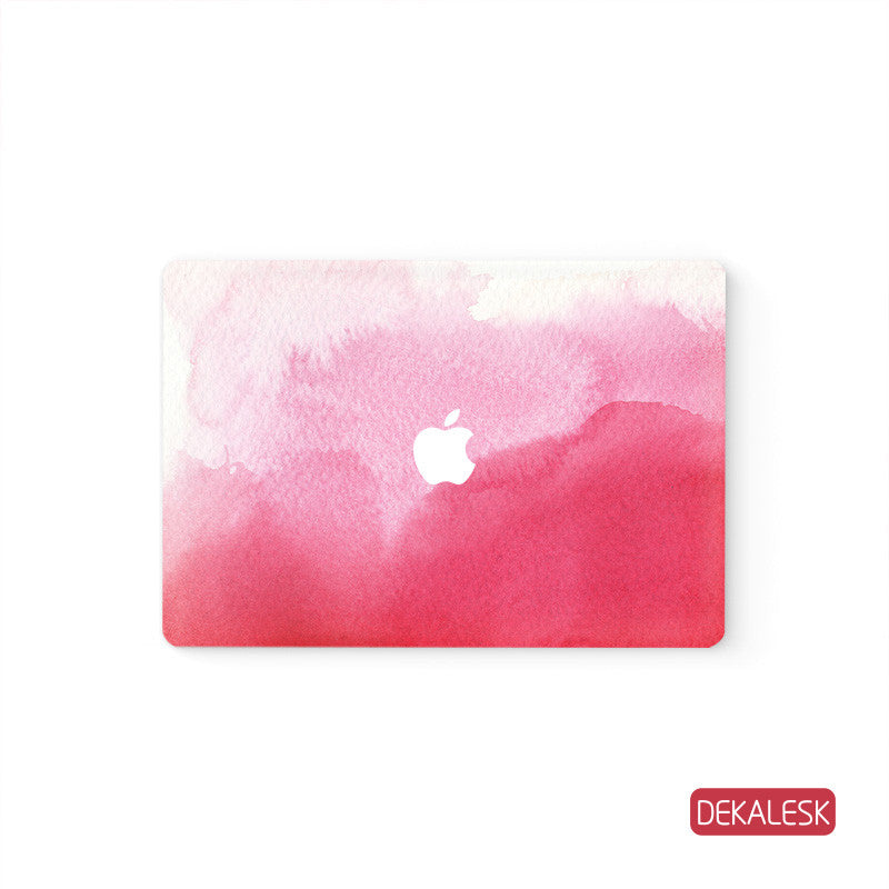 WaterColor Pink - MacBook Decal Air Skin Laptop Sticker - DEKALESK