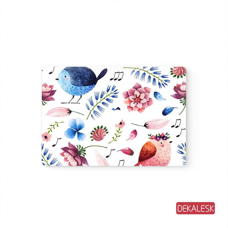 Watercolor bird - MacBook Decal Stickers Skin - DEKALESK