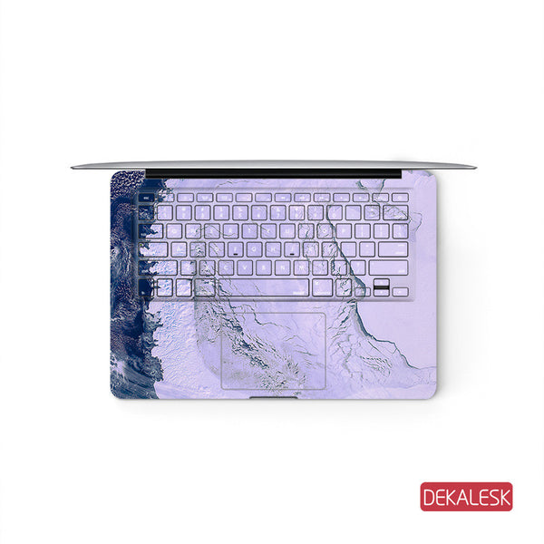 Purple - MacBook Pro Keyboard Stickers Top Skin Full Bottom Decal Protector - DEKALESK