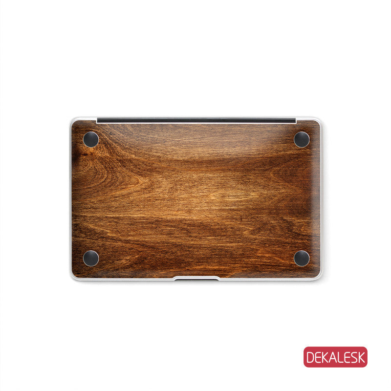 Rosewood Grain - MacBook Bottom Skin - DEKALESK