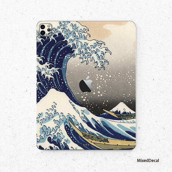 Great Wave off Kanagawa New iPad 8 Decal Apple iPad Mini 4 Cover iPad Pro 10.5 iPad Air 4 Back Skin