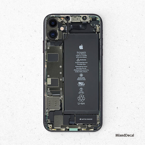iPhone 12 Pro iPhone 11 Pro Max iPhone 11 iPhone X iPhone XR Decal back New iPhone Stickers iPhone 12 mini Tear Down Decal Apple Decal