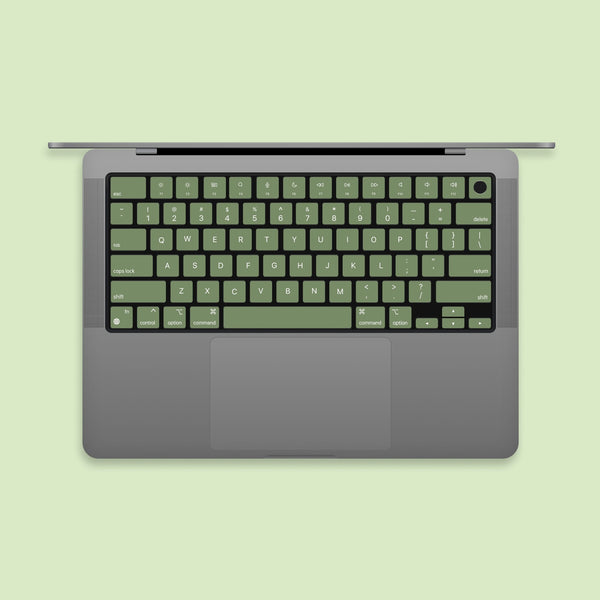 Basil MacBook keyboard Stickers| Keyboard key's individual Stickers| MacBook Air Vinyl Key’s Skin| MacBook M1 Chip Accessories