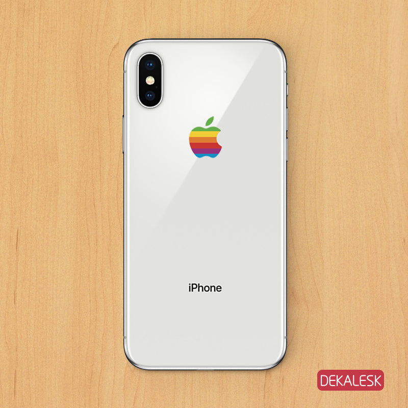 Apple logo- iPhone X/XR iPhone 8 iPhone 8 plus iPhone 6/7 Transparent Skin - DEKALESK