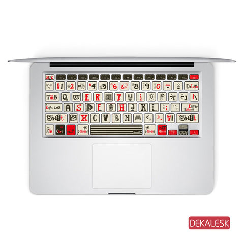 Play Card - MacBook Keyboard Stickers - DEKALESK