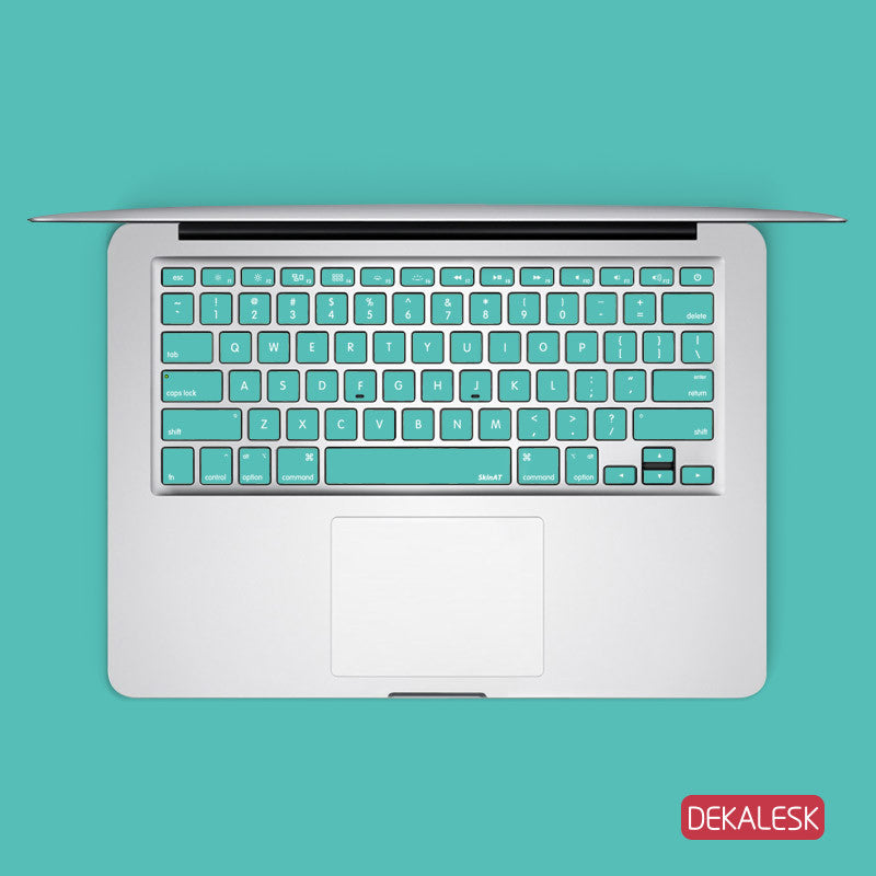 Pacific Blue - MacBook Keyboard Stickers - DEKALESK