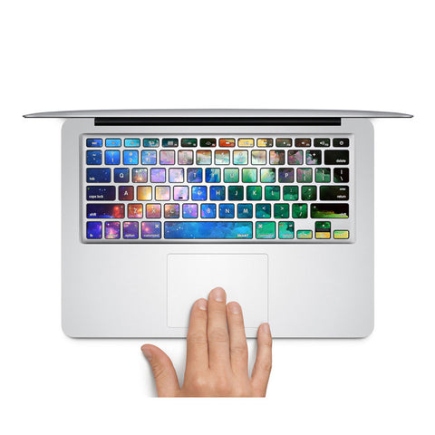 Blue Nebula - MacBook Keyboard Stickers - DEKALESK