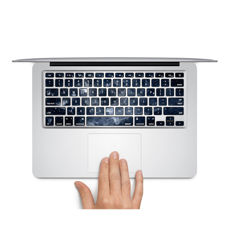 Dark Blue Galaxy - MacBook Keyboard Stickers - DEKALESK