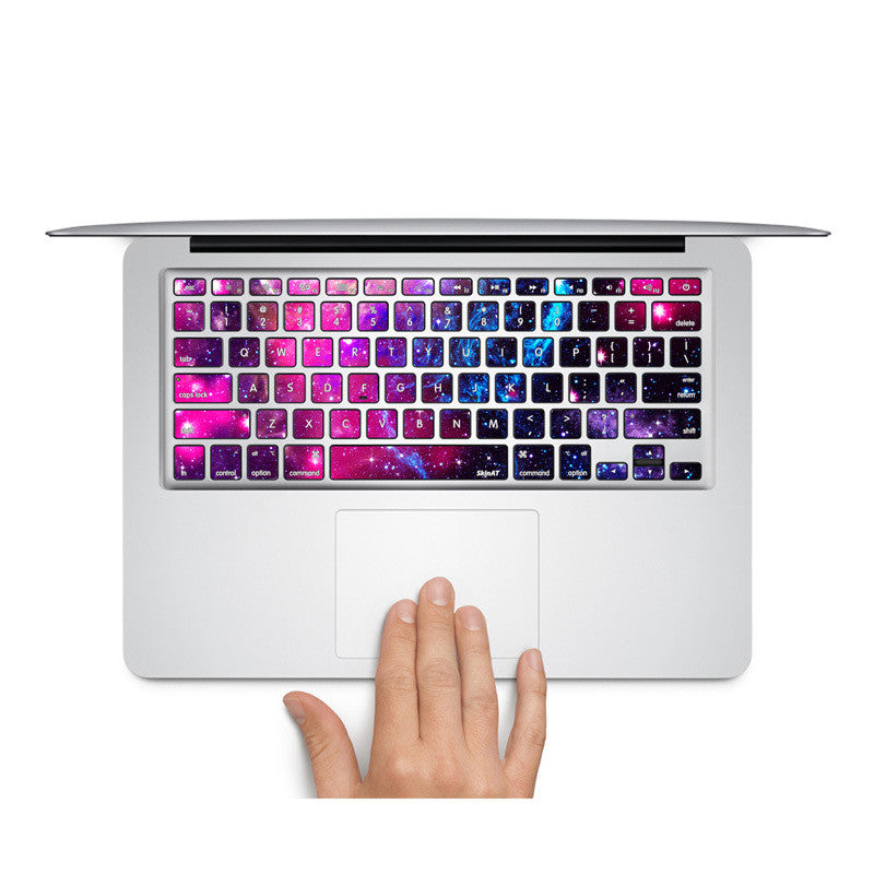 Pink Nebula - MacBook Keyboard Stickers - DEKALESK