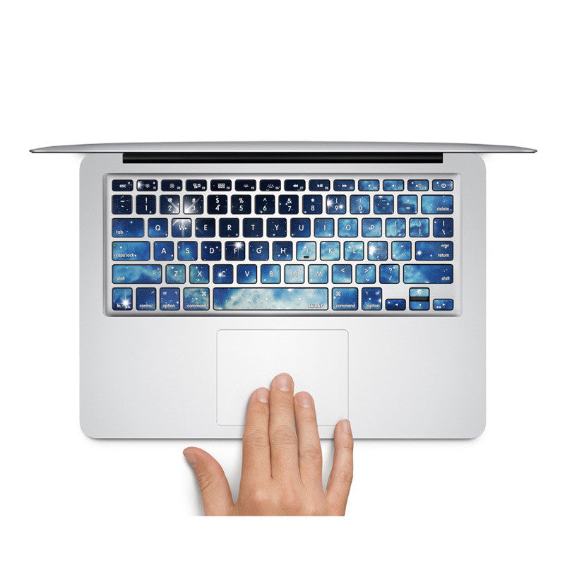 Blue Galaxy - MacBook Keyboard Stickers - DEKALESK