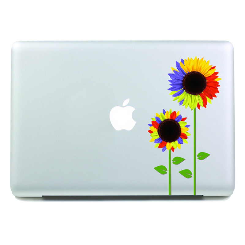 Colorful Sunflowers - MacBook Decal - DEKALESK
