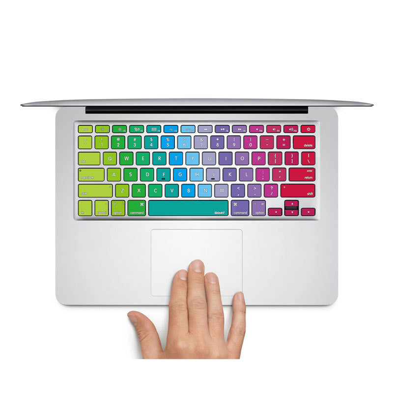 Rainbow Swatches - MacBook Keyboard Stickers - DEKALESK