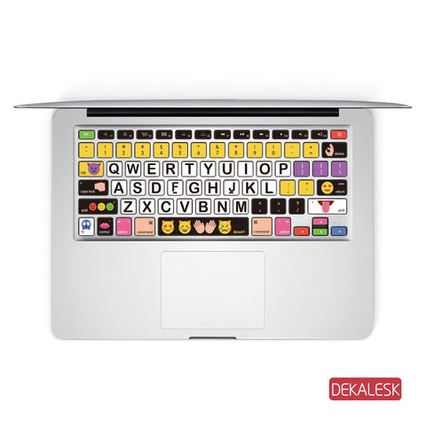 Emoji Logos - MacBook Keyboard Stickers - DEKALESK