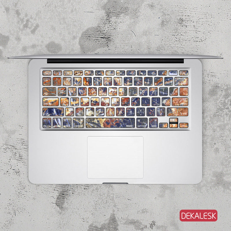 Granite - MacBook Keyboard Stickers - DEKALESK
