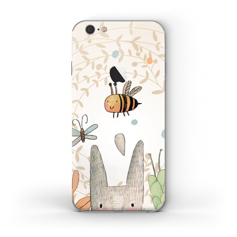 Bunny & Bubble Bee - iPhone 6/6S Skin - DEKALESK
