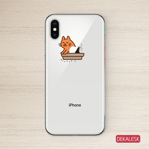 Cat iPhone X Decal Sticker iPhone 6/6S Skin iPhone 7/ iPhone 7 Plus / iPhone 8/ iPhone 8 Plus - DEKALESK