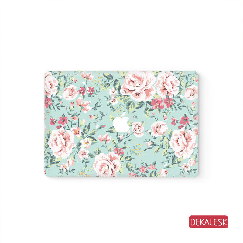 Pink Flowers - MacBook Skin - DEKALESK