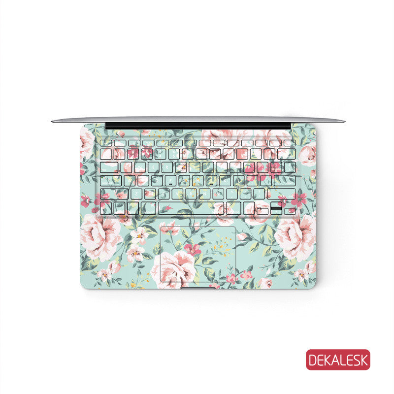 Pink Flowers - MacBook Keyboard Skin - DEKALESK