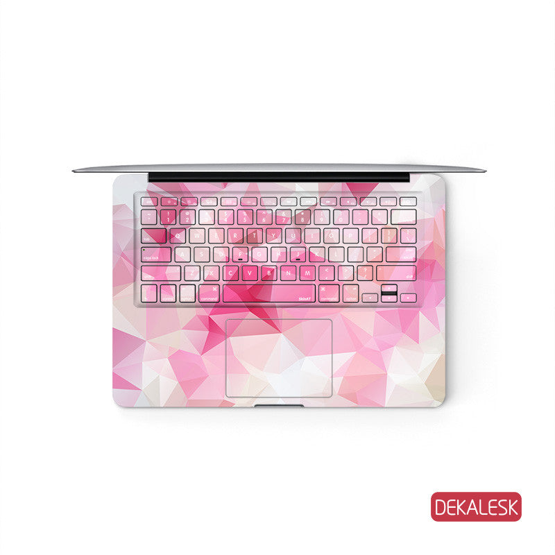 Pink Triangles - MacBook Keyboard Skin - DEKALESK