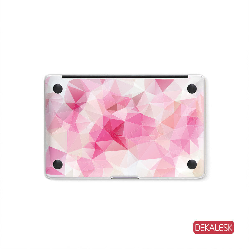 Pink Triangles - MacBook Bottom Skin - DEKALESK