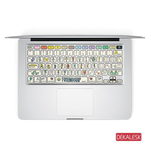 Friend Ship - MacBook Keyboard Stickers - DEKALESK