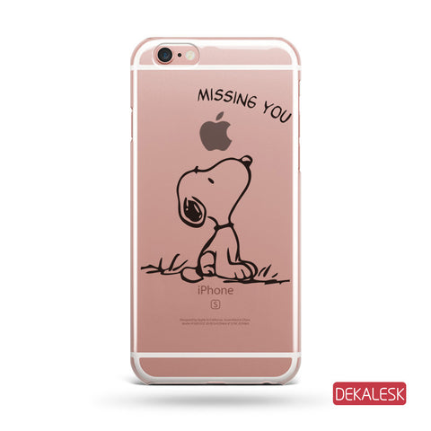 Missing You  - iPhone 6/6S Transparent Cases iPhone 6s/ 6s Plus / iPhone 7/ iPhone 7 Plus - DEKALESK