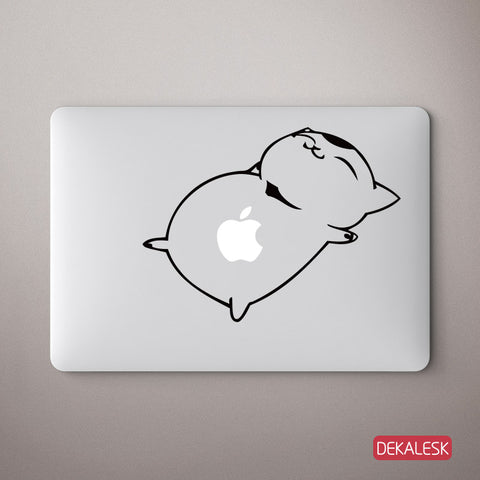 Lazy Cat - MacBook Decal - DEKALESK