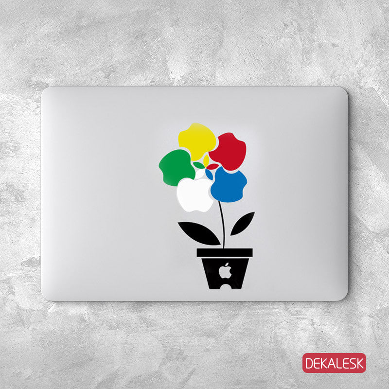 Colorful Apple Flowers - MacBook Decal - DEKALESK