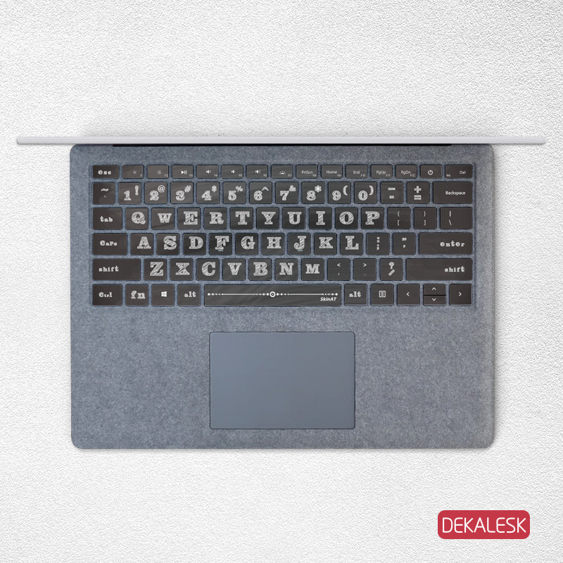 Chalk Board- Surface Laptop/surface Book/Surface Pro Keyboard Keys Skin - DEKALESK