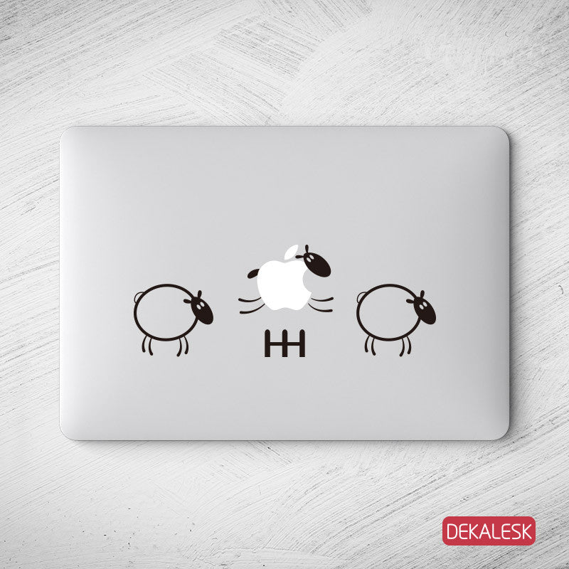 Jumping Sheep - MacBook Decal - DEKALESK