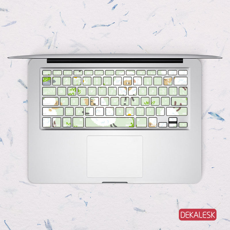 Lambs - MacBook Keyboard Stickers - DEKALESK