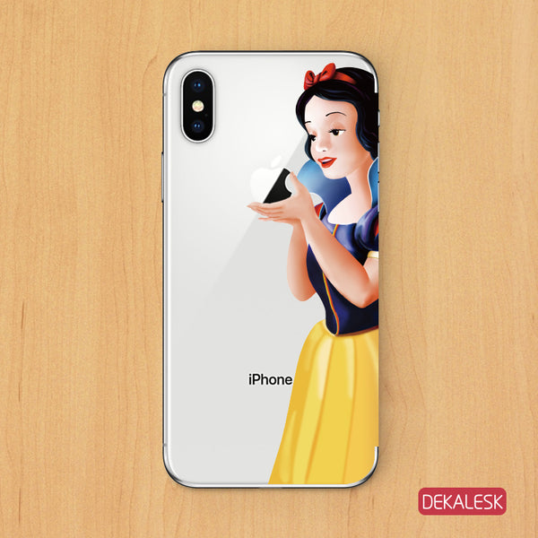 Snow White- iPhone X/XR iPhone 8 plus iPhone 6/7 Transparent Skin - DEKALESK