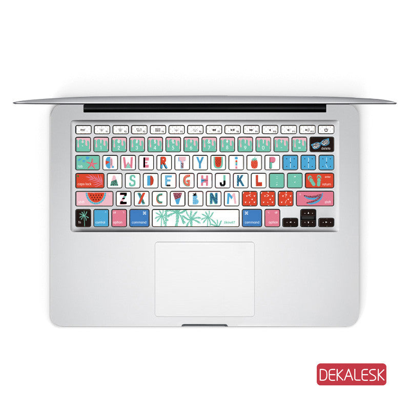 Summer Smelling - MacBook Keyboard Stickers - DEKALESK