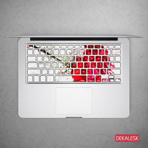 Rose - MacBook Keyboard Stickers - DEKALESK