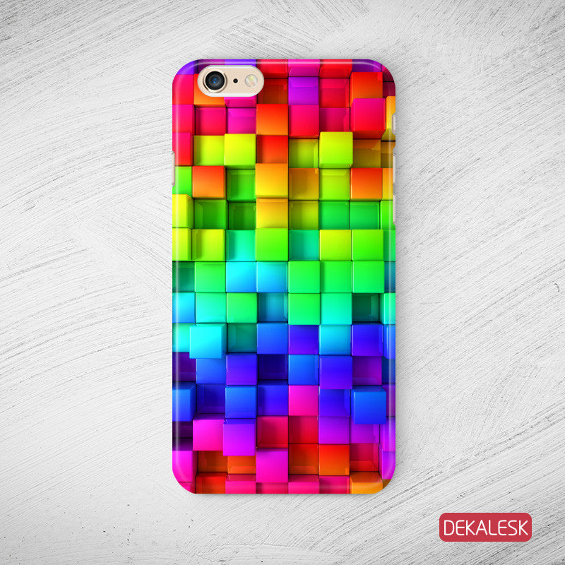 Rainbow Cubes - iPhone 6/6S Cases - DEKALESK