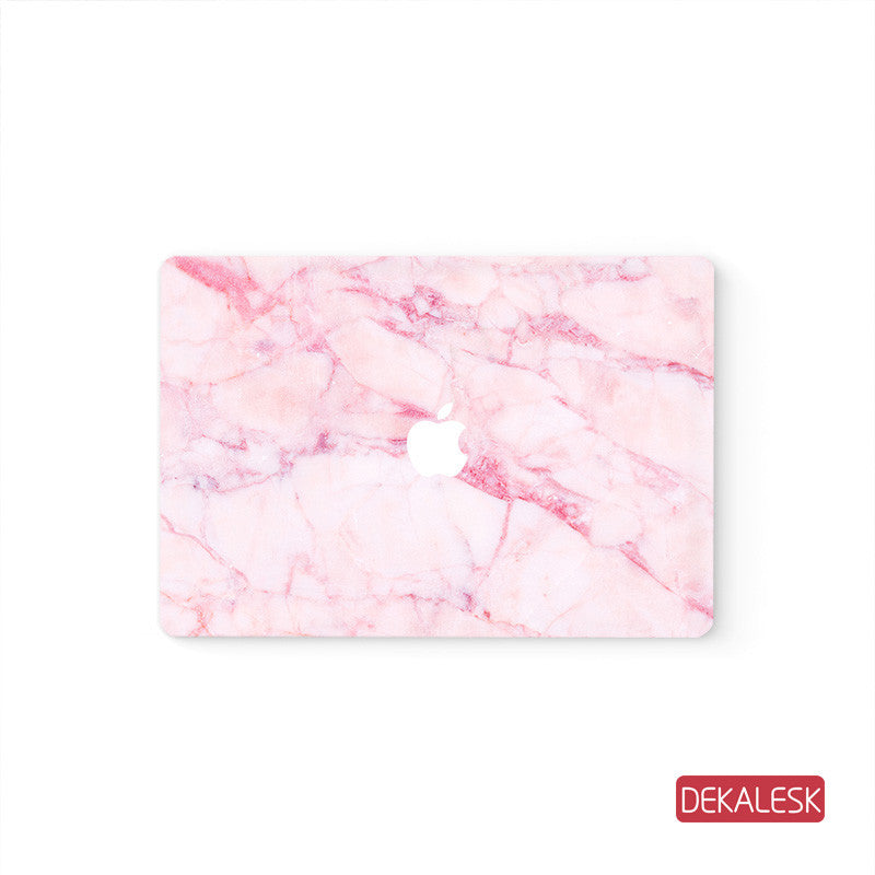 Pink Marble  - MacBook Air Stickers Mac Top decal  Front Cover Skin - DEKALESK