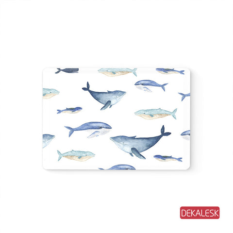 watercolor Whale- MacBook Decal Stickers Skin - DEKALESK