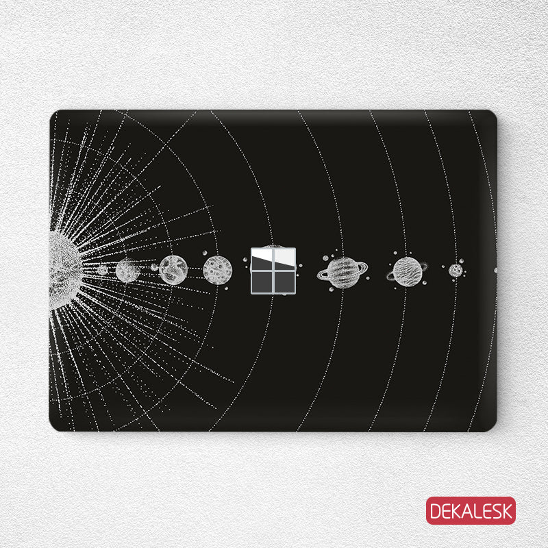 Black Universe- Surface Laptop Top Lid Skin - DEKALESK