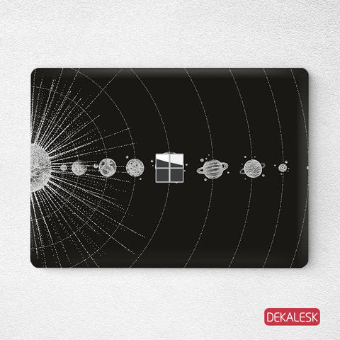 Black Universe- Surface Laptop Top Lid Skin - DEKALESK