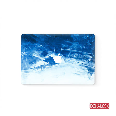 Blue - MacBook Pro Keyboard Stickers Top Skin Full Bottom Decal Protector - DEKALESK