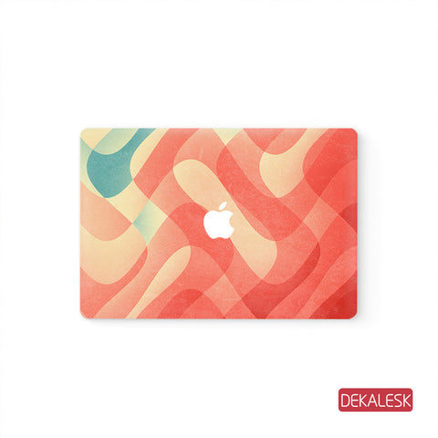 Orange - MacBook Pro Keyboard Stickers Top Skin Full Bottom Decal Protector - DEKALESK