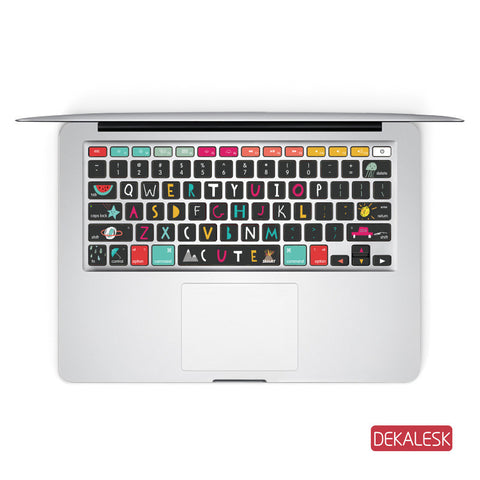 Cute - MacBook Keyboard Stickers - DEKALESK