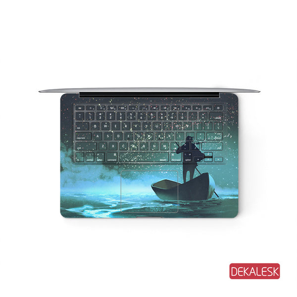 Travelling- MacBook Pro Keyboard Stickers Top Skin Full Bottom Decal Protector - DEKALESK