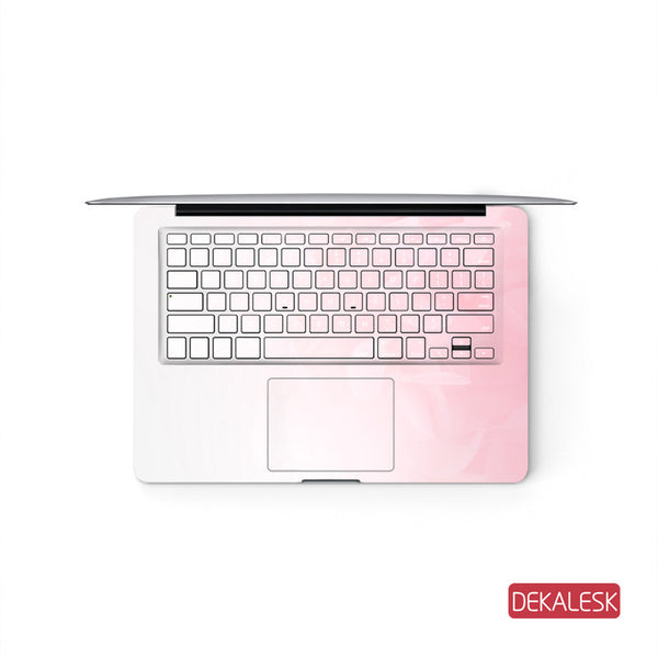 Pink - MacBook Pro Keyboard Stickers Top Skin Full Bottom Decal Protector - DEKALESK
