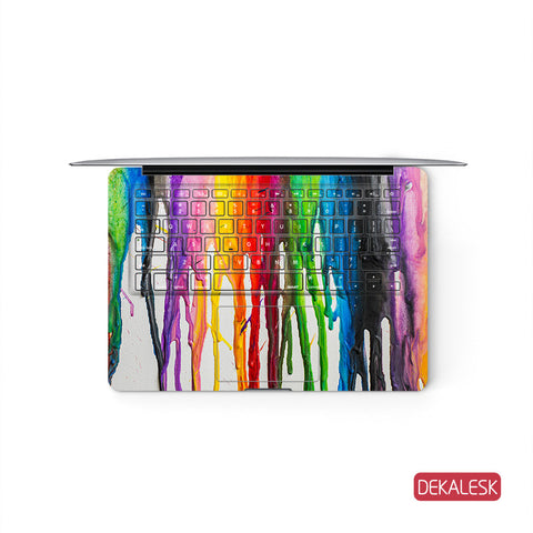 Melted Crayons - MacBook Keyboard Skin - DEKALESK