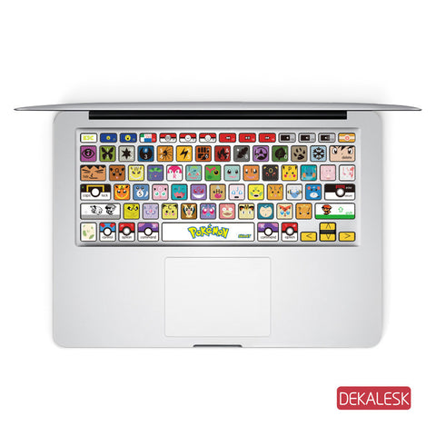 Pokemon - MacBook Keyboard Stickers - DEKALESK