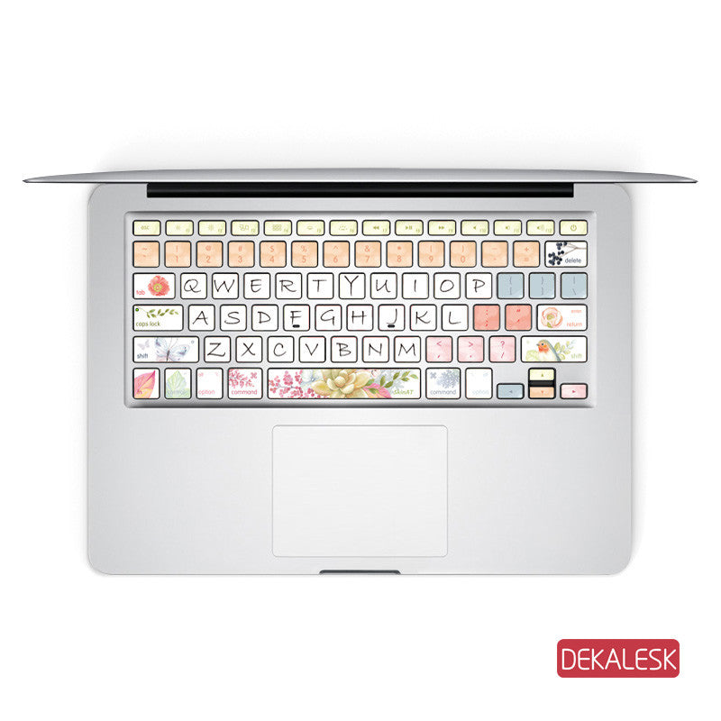 Spring - MacBook Keyboard Stickers - DEKALESK